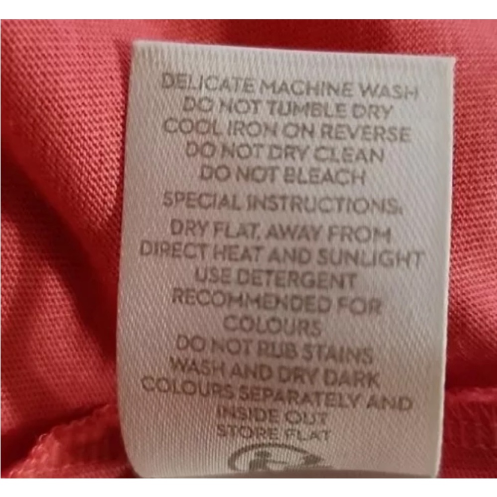 Boden Melinda Coral Gold Polka Stamped Jersey Knit Dress Size 6 - Picture 8 of 9